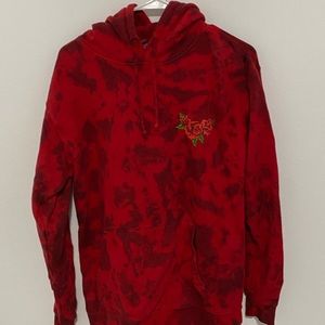 Broken Promises Tie Dye Roses Hoodie